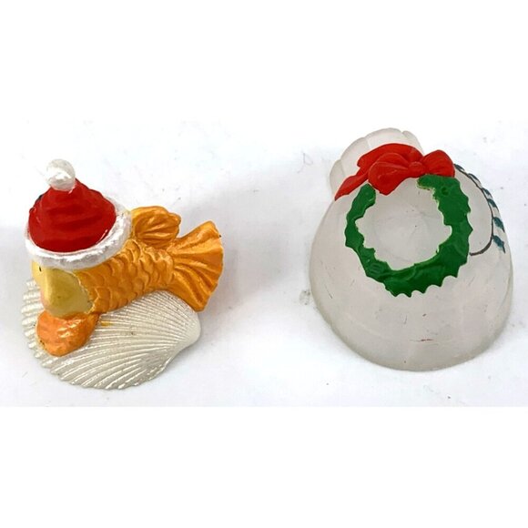 Hallmark Merry Miniatures Christmas Igloo Santa Goldfish Lot of 2 - Picture 5 of 6